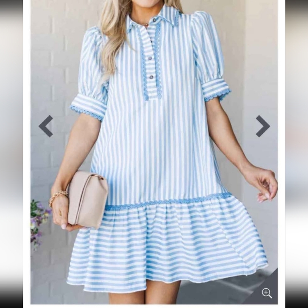 NEW! Entro Striped Dress